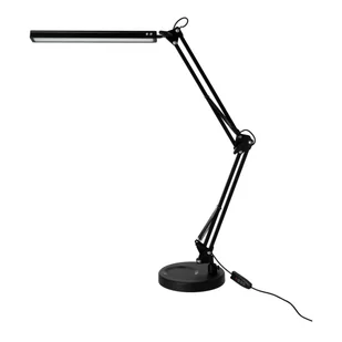 Lampka Biurkowa Regulowana 14W Czarna Kreślarska 2w1 Regulacja Barwy USB-A - Lampy stojące - miniaturka - grafika 1