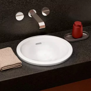 Villeroy & Boch Loop & Friends Umywalka wpuszczana w blat 45 cm z przelewem weiss alpin 4A600001 - Umywalki - miniaturka - grafika 1