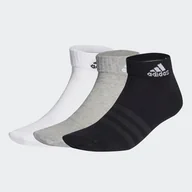 Skarpetki męskie - Skarpety do kostki ADIDAS T SPW ANK 3P IC1283 – Wielokolorowy - miniaturka - grafika 1