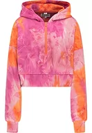 Bluzy damskie - ocy Damska bluza z kapturem 82733740, pomarańczowa wielokolorowa, XXL, pomarańczowy wielokolorowy, XXL - miniaturka - grafika 1