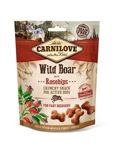 Carnilove Carnilove Crunchy Snack Wild Boar & Rosehips With Fresh Meat 200g 8595602527298 - Przysmaki dla psów - miniaturka - grafika 1