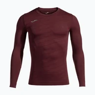 Koszulki sportowe męskie - Longsleeve termoaktywny męski Joma Classic burgundy - miniaturka - grafika 1