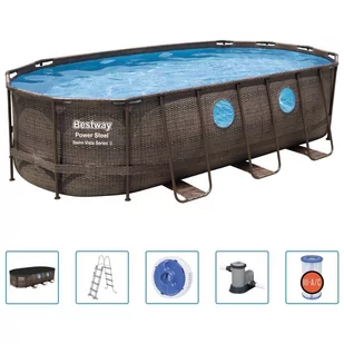 Lumarko Basen owalny Power Steel Swim Vista Series, 549x274x122 cm - Baseny ogrodowe - miniaturka - grafika 3
