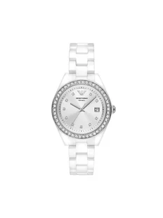 Zegarek Emporio Armani Watch AR70014, biały - Zegarki damskie - miniaturka - grafika 1