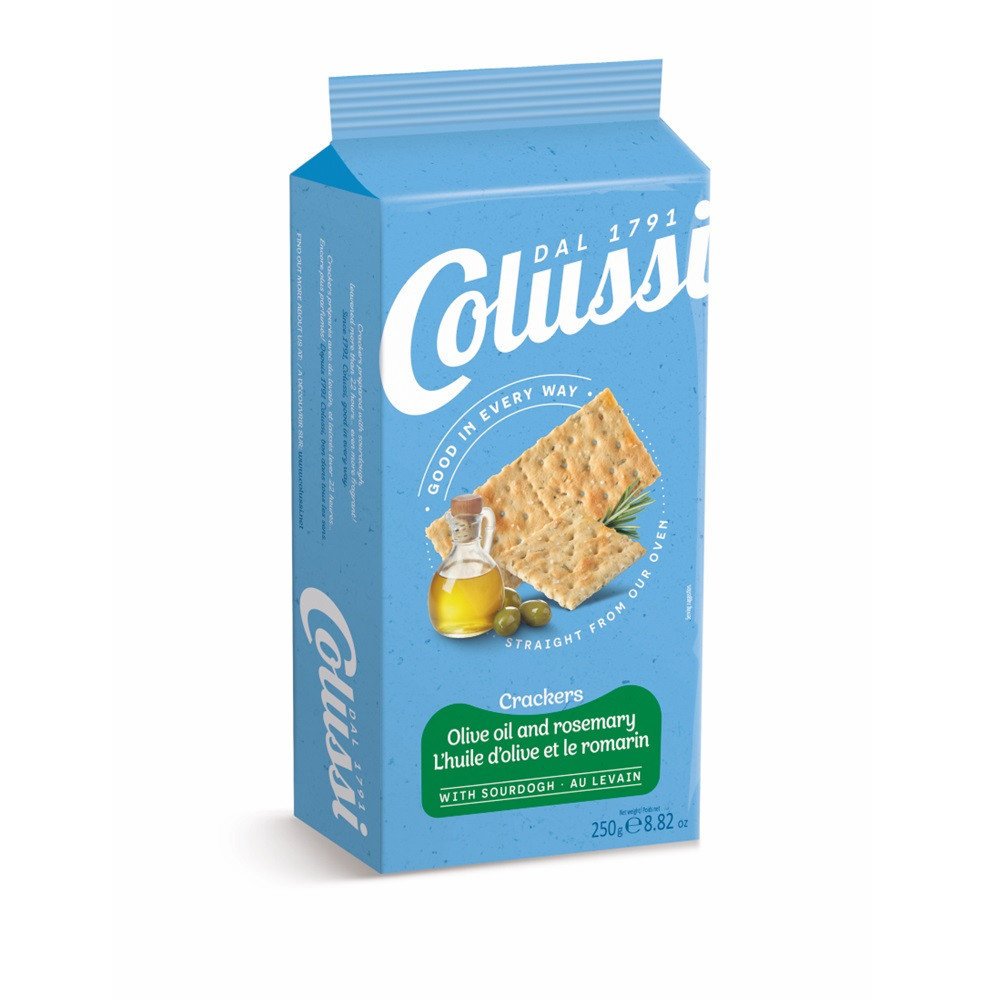 COLUSSI Krakersy z oliwą z oliwek i rozmarynem 250 g