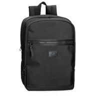 Torby na laptopy - Pepe Jeans Blackmore Plecak na Laptopa 15,6 cala Czarny 28 x 40 x 14 cm Poliester z akcentami ze sztucznej skóry 15,68 l by Joumma Bags, Czarny (Black), Talla única, plecak na laptopa - miniaturka - grafika 1