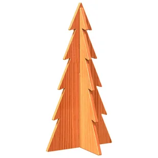 vidaXL Drewniana choinka do udekorowania, brązowa, 59,5 cm, sosnowa - Choinki - miniaturka - grafika 1