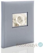 Albumy fotograficzne - Album ślubny wklejany Gedeon Love silver (tradycyjny 20 czarnych stron) - miniaturka - grafika 1