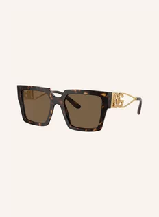 Okulary przeciwsłoneczne - Dolce & Gabbana Okulary Przeciwsłoneczne dg4446b Z Ozdobnymi Kamykami braun - grafika 1
