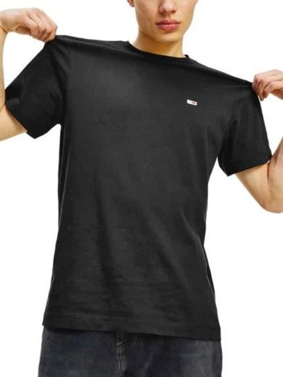 Tommy Jeans czarny Regular Fit T-shirt męski, Rozmiar L