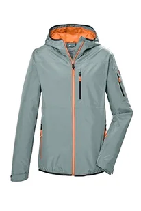 killtec Męska kurtka funkcyjna/lekka kurtka przeciwdeszczowa z kapturem, pakowalna KOS 110 MN JCKT, niebiesko-szara, 4XL, 42956-000 - Kurtki męskie - miniaturka - grafika 1