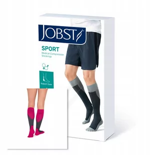 Podkolanówki Uciskowe Jobst Sport 15-20 Szary/Różowy Rozmiar: L - Skarpetki damskie Podkolanówki Uciskowe Jobst Sport 15-20 Szary/Różowy Rozmiar: L - Skarpetki damskie - miniaturka - grafika 1