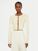 Swetry damskie - Patrizia Pepe Kardigan 8K0281/K236-W385 Beżowy Regular Fit - miniaturka - grafika 1