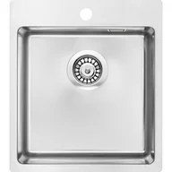 Zlewozmywaki - Deante ZPO 010A ZLEW STAL OLFATO SATYNA SZCZOTK 1K B/O 450x505x200 3,5" - miniaturka - grafika 1
