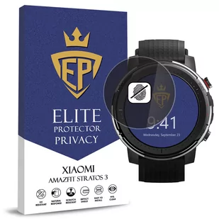 FOLIA 5D PRYWATYZUJĄCA SZKŁO ANTI-SPY DO XIAOMI AMAZFIT STRATOS 3 - Akcesoria do smartwatchy - miniaturka - grafika 1