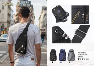 NERKA PLECAK TORBA NA JEDNO RAMIĘ SASZETKA CROSSBODY MIEJSKI MĘSKI - Nerki - miniaturka - grafika 1