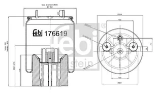 Mieszek, klimatyzacja FEBI 176619  w 24 h. Do 100 dni na zwrot. 100 tys. Klientów. - Amortyzatory - miniaturka - grafika 1