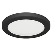 Lampy sufitowe - Sufitowa lampa Olga 04407 Ideus LED 18W 4700K okrągła czarna - miniaturka - grafika 1