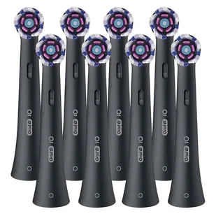 8x Końcówka do szczoteczki elektrycznej Oral-B iO Radiant White Czarne - Końcówki do szczoteczek elektrycznych - miniaturka - grafika 1