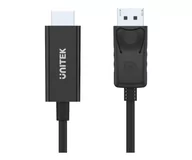 Kable - Unitek Kabel Y-5118CA przewód DP to HDMI M 1,8m Y-5118CA BOX - miniaturka - grafika 1