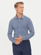 Koszule męskie - Boss Koszula Roan 50522091 Niebieski Slim Fit - miniaturka - grafika 1