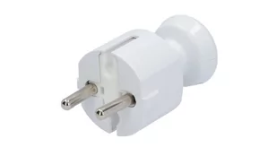 Wtyczka prosta bez uziemienia 16A WT-4 biała - Przewody elektryczne - miniaturka - grafika 1