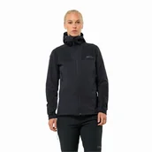 Kurtki damskie - Damska kurtka softshellowa Jack Wolfskin ANDUR JKT W black - XS - miniaturka - grafika 1