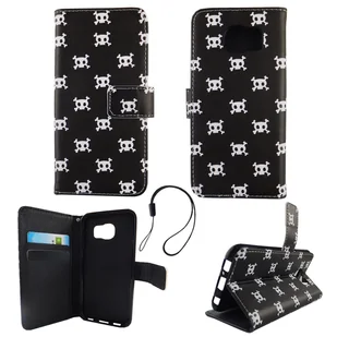 Etui na telefon komórkowy Samsung Galaxy S6 Polka Dot skull - Etui i futerały do telefonów - miniaturka - grafika 1
