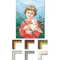 Ikony i obrazy sakralne - Obraz Jezus z barankiem - miniaturka - grafika 1