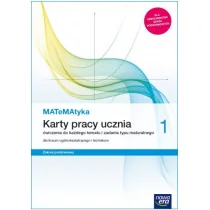 MATeMAtyka LO 1 ZP Karty Pracy NE Karolina Wej,dorota Ponczek - Podręczniki dla liceum - miniaturka - grafika 1