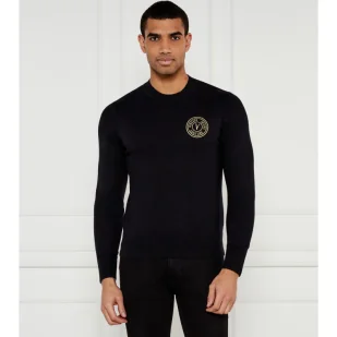Versace Jeans Couture Sweter z dodatkiem kaszmiru - Swetry damskie - miniaturka - grafika 1