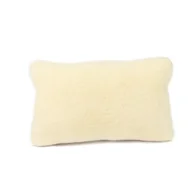 Poduszki - Poduszka wełniana merynos 70x80 Alaska kolor kremowa naturalna Wyroby rehabilitacyjne i rozgrzewające - miniaturka - grafika 1