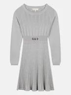 Sukienki i spódniczki dla dziewczynek - MICHAEL KORS KIDS Sukienka dzianinowa R30169 D Szary Regular Fit - miniaturka - grafika 1
