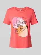 Koszulki i topy damskie - T-shirt o kroju comfort fit z mieszanki bawełny model ‘DIFACEY’ - miniaturka - grafika 1