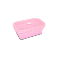 Lunch boxy - Śniadaniówka silikonowa Coolpack pastel powder pink 800ml - miniaturka - grafika 1