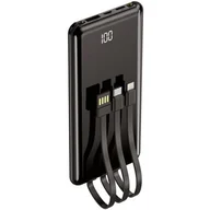 Powerbanki - Powerbank SETTY PB-WK-101 10000 mAh Czarny - miniaturka - grafika 1