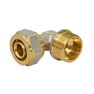 Akcesoria hydrauliczne - Kolano pex skręcane 20 x 1/2" gwint zewnętrzny - miniaturka - grafika 1