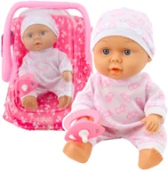 Lalki dla dziewczynek - TOY DOLL BABY WITH PINK CLOTHES 706628W - miniaturka - grafika 1