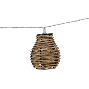 Girlanda świetlna z rattanowymi lampionami - Lampy ogrodowe - miniaturka - grafika 1