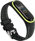 Akcesoria do smartwatchy - Pasek Beline Sport do Xiaomi Mi Band 3/4 Czarno-limonkowy (5905359814269) - miniaturka - grafika 1