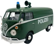 Samochody i pojazdy dla dzieci - VW Type 2 T1 Polizei Policja niemiecka model 1:24 Motormax 79574 - miniaturka - grafika 1