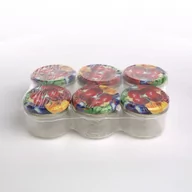 Pojemniki kuchenne - Komplet 6 Słoiki szklane na przetwory, miód, konfitury i dżemy typu "Twist" z zakrętką Sezon 235 ml - miniaturka - grafika 1