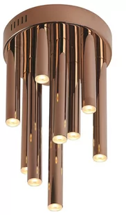 Maxlight Miedziana LAMPA sufitowa ORGANIC C0116 okrągła OPRAWA metalowa PLAFON sople LED 10W miedź - Lampy sufitowe - miniaturka - grafika 2