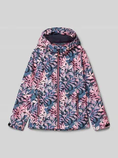 Kurtka softshell z kieszeniami zapinanymi na zamek błyskawiczny - Kurtki i płaszcze dla dziewczynek - miniaturka - grafika 1