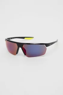 Okulary przeciwsłoneczne - Nike okulary przeciwsłoneczne kolor czarny - grafika 1