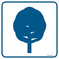 Systemy ekspozycyjne i znaki informacyjne - RA094 DRZEWA LIŚCIASTE, PN - PŁYTA PCV 1MM; (100X100MM) - miniaturka - grafika 1