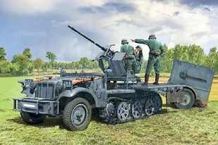Model plastikowy Sd.Kfz 10/4 z Flak 30 i załogą 1/35 Italeri - Modele do sklejania - miniaturka - grafika 1