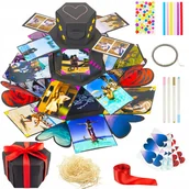 Albumy fotograficzne - Wysokie Pudełko Niespodzianka - Czarny EXPLOSION BOX - miniaturka - grafika 1