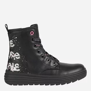 Buty dla dziewczynek - Botki dziecięce Geox Ankle Boots J16ETA00004-C9999 31 Czarne (8050036329226) - grafika 1