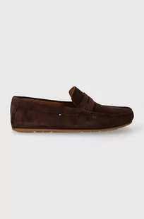 Tommy Hilfiger mokasyny zamszowe CASUAL SUEDE DRIVER męskie kolor brązowy FM0FM04998 - Mokasyny męskie - miniaturka - grafika 1